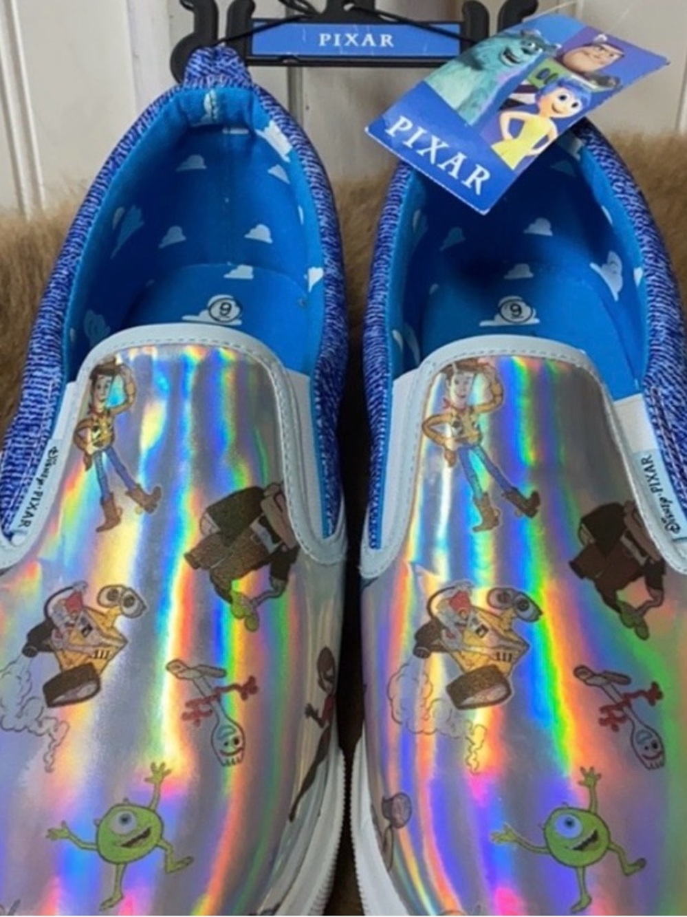 Disney Pixar Toy Story Monsters Slide Sneakers Shoes 9 NWT